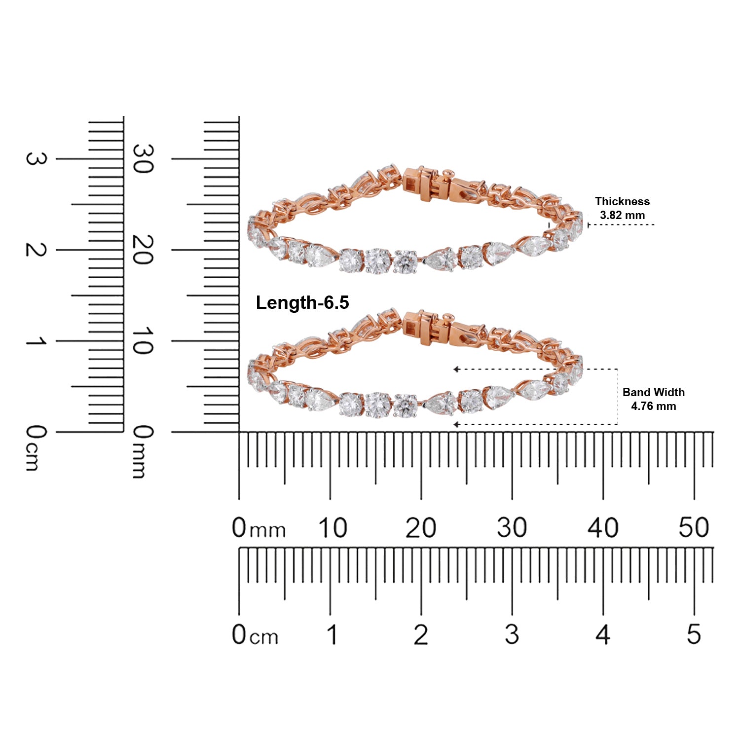 Lab Grown 26.07 Carat Round Brilliant & Marquise Diamond Drop Necklace in 18 Karat Rose Gold | SKU : 0005197897