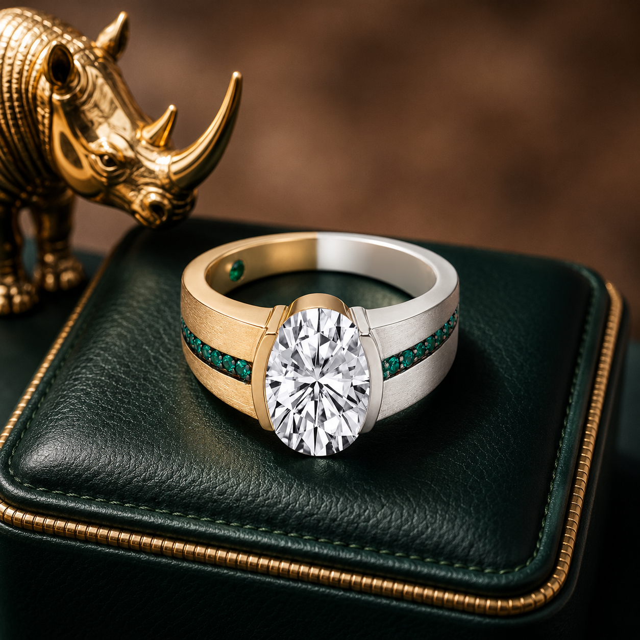 Elegant Oval Brilliant Cut Lab-Grown Diamond Women's Ring | SKU: 0006503871