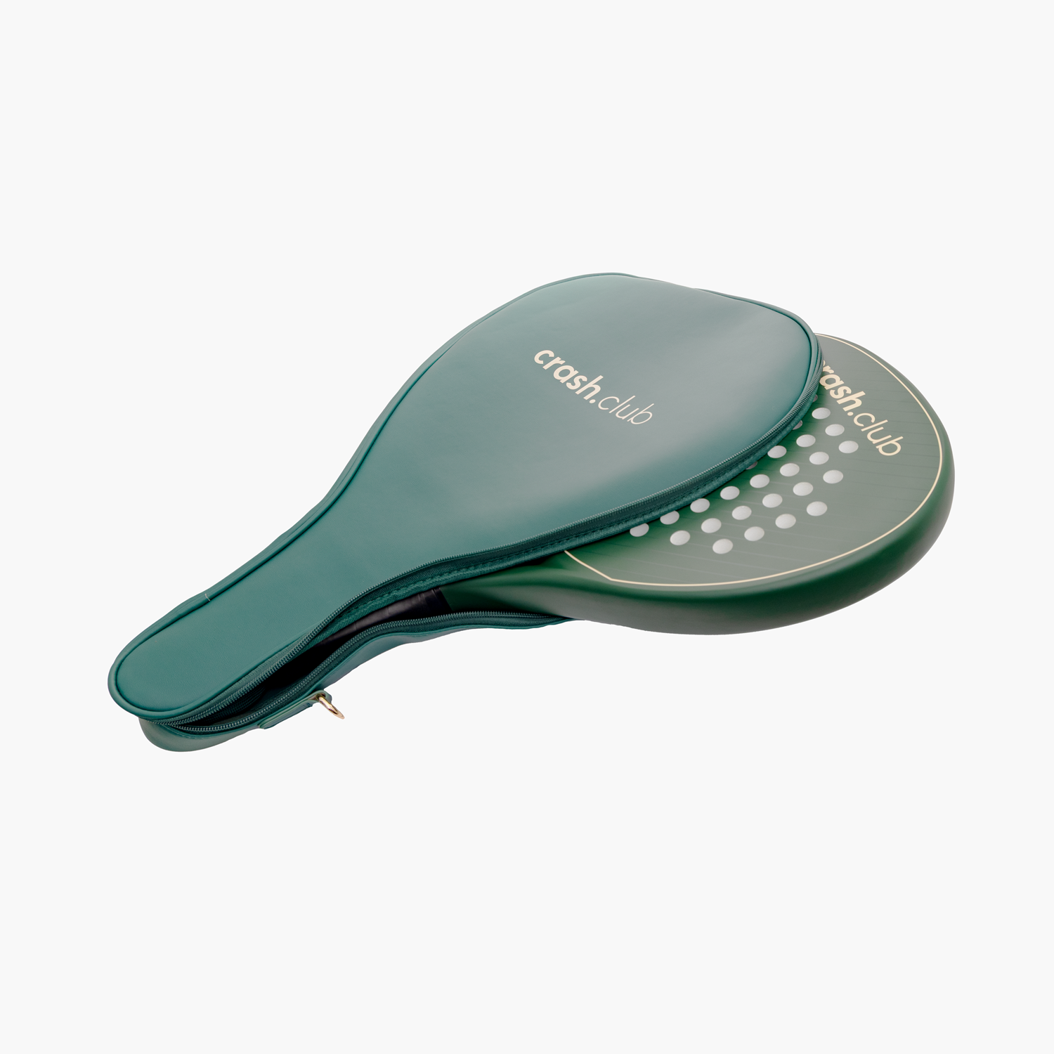 Crash.Club Signature Padel Racket – Green Edition with Wrist Strap - ACC2403