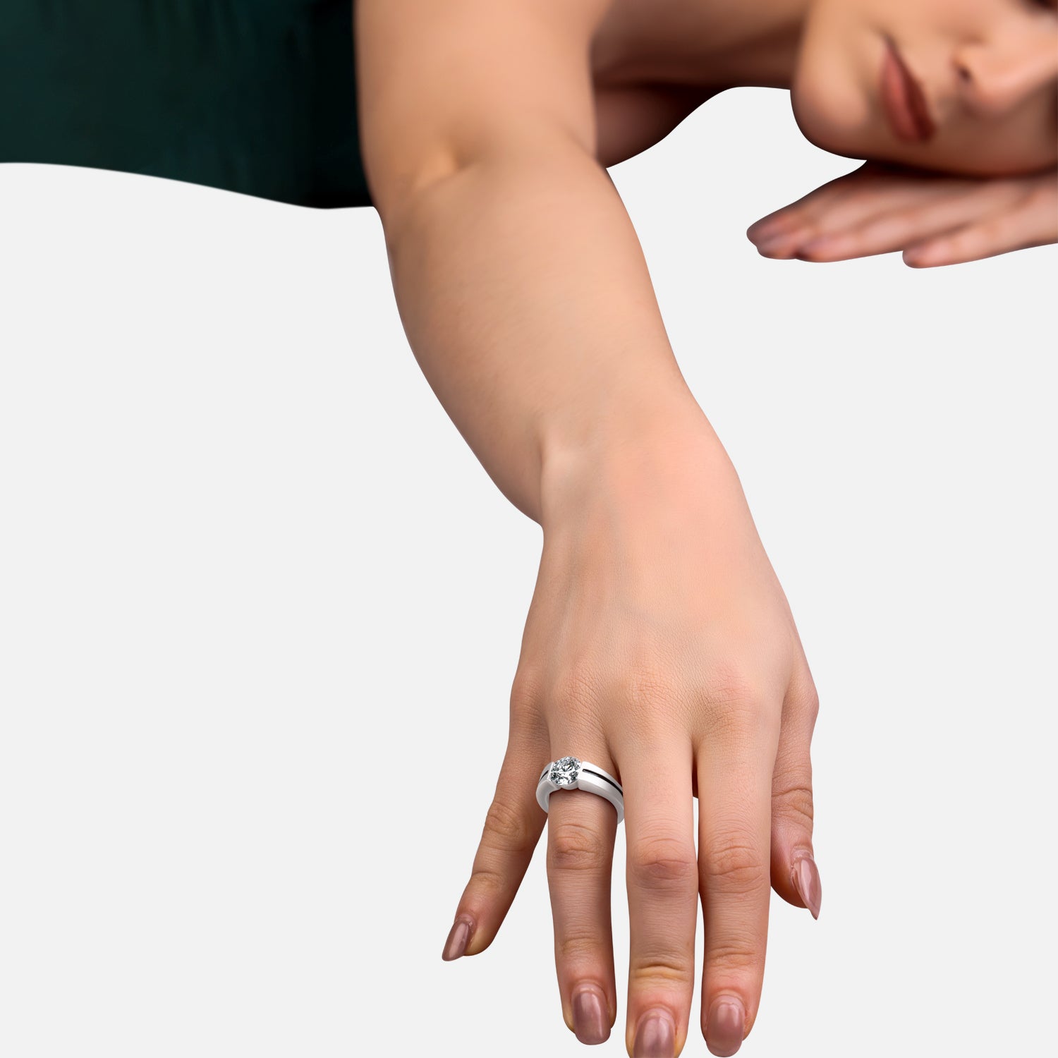 Round Brilliant Cut Solitaire Lab-Grown Diamond Ring | SKU: 0006509347
